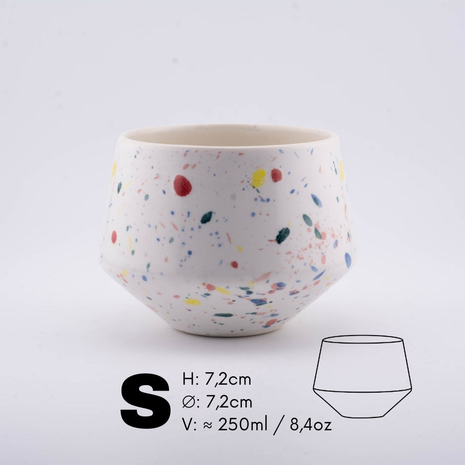 Handmade Porcelain Coffee Cup | MK Studio | Color spot