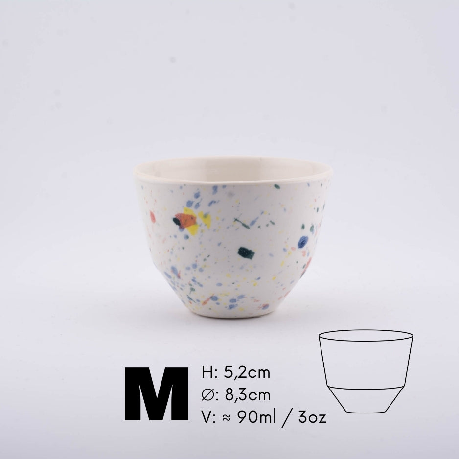 Handmade Porcelain Coffee Cup | MK Studio | Color spot