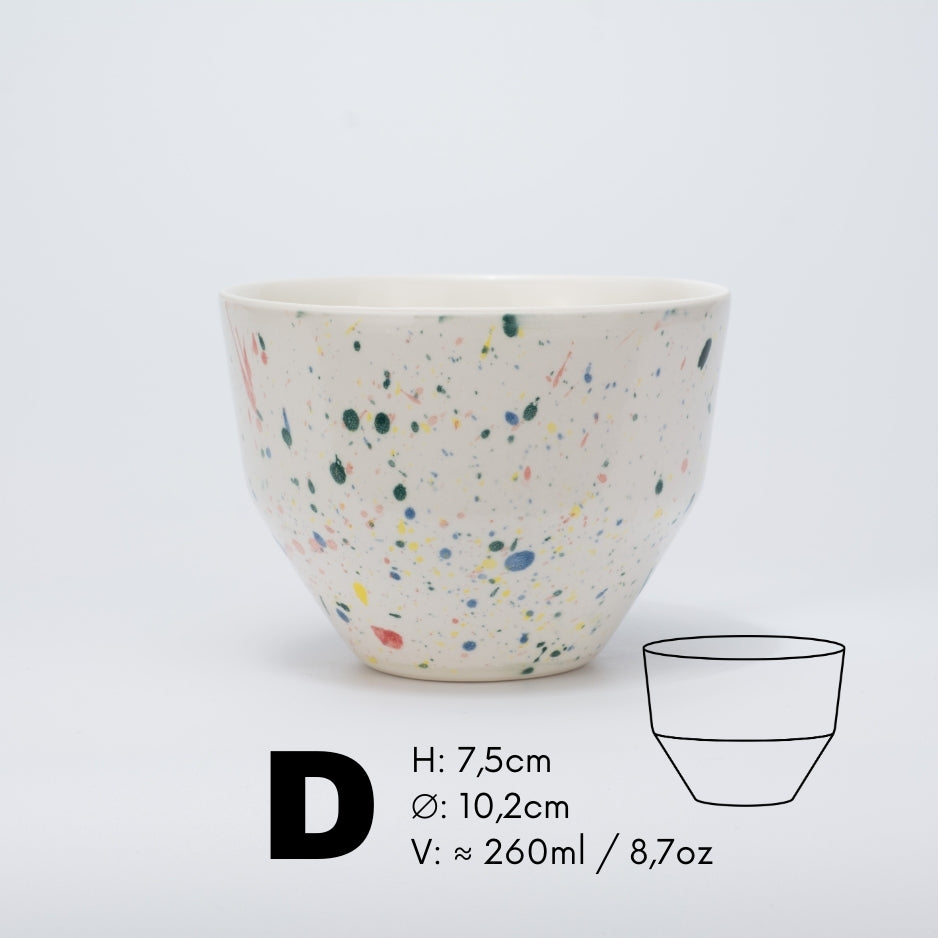 Handmade Porcelain Coffee Cup | MK Studio | Color spot