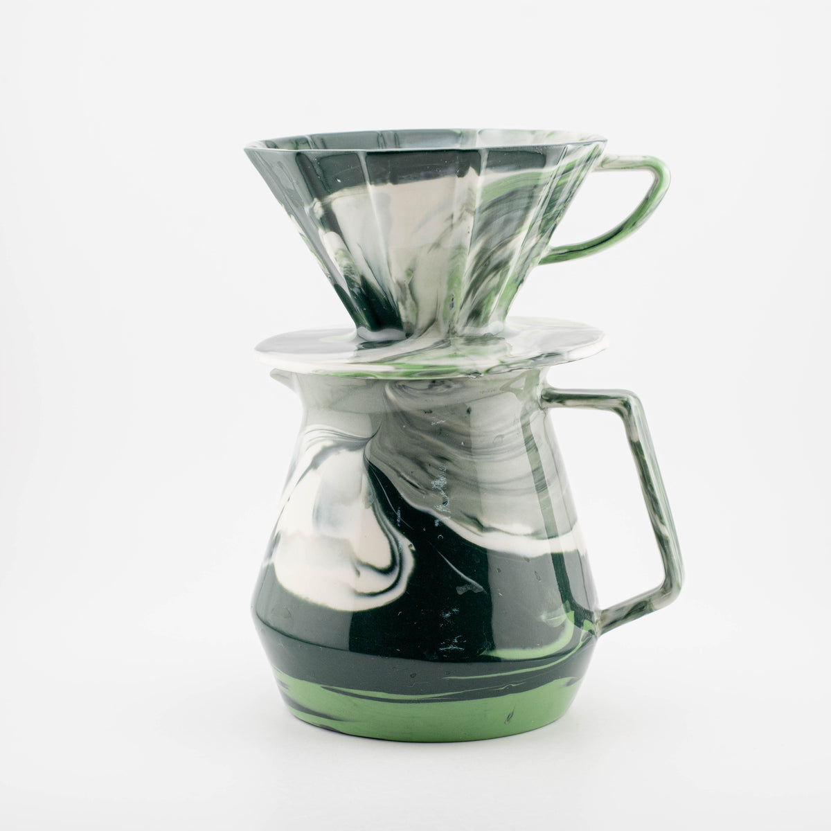 49006 Outlet - MK Coffee Server + MK V Dripper Cone 01 – Small - glossy