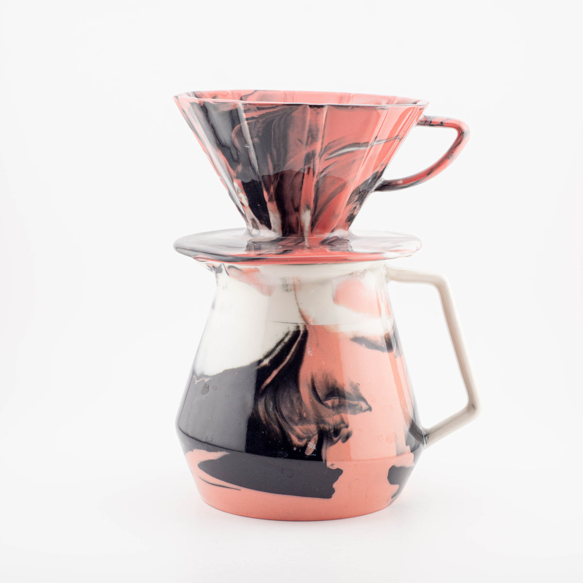 49009 Outlet - MK Coffee Server + MK V Dripper Cone 01 – Small - glossy