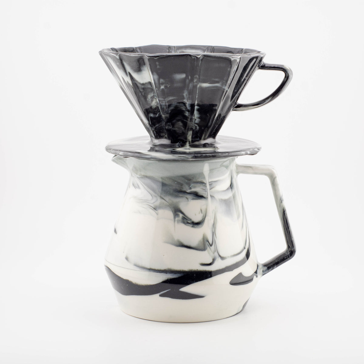 49014 Outlet - MK Coffee Server + MK V Dripper Cone 02 – Large - glossy