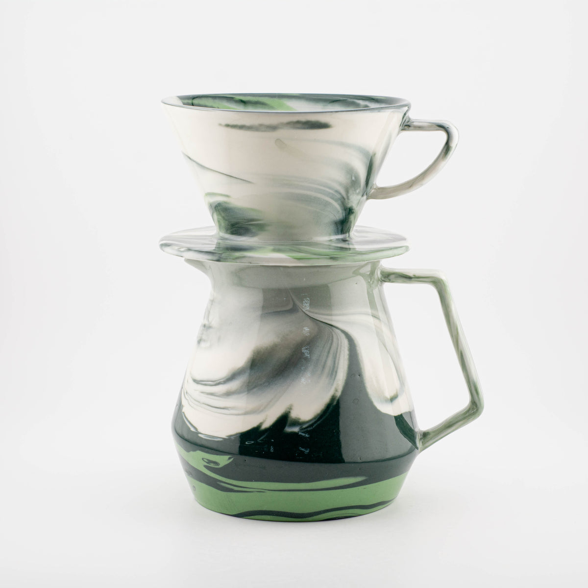 49025 Outlet - MK Coffee Server + MK Dripper Flat V2 - glossy