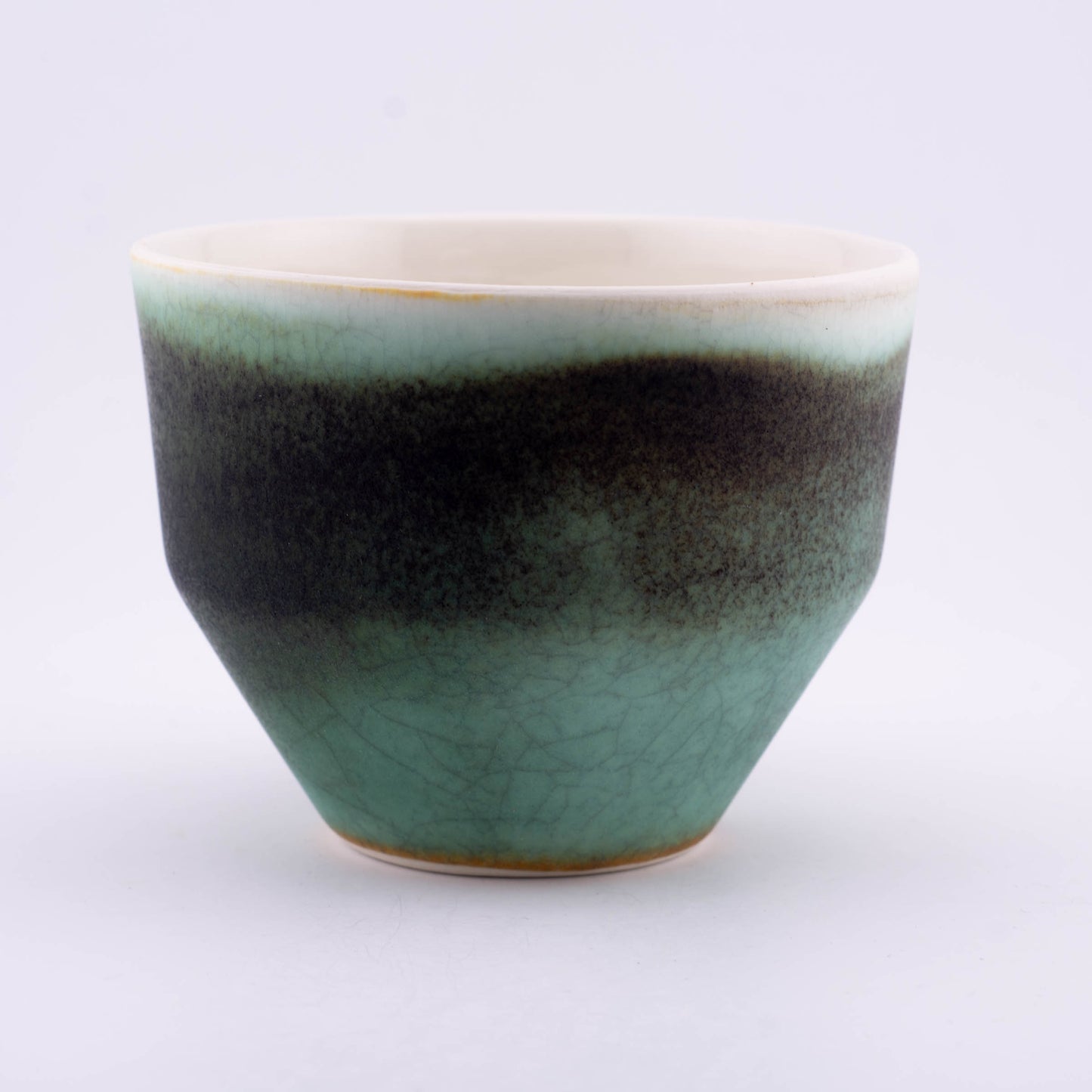 Handmade Porcelain Coffee Cup | MK Studio | Rusty turquoise
