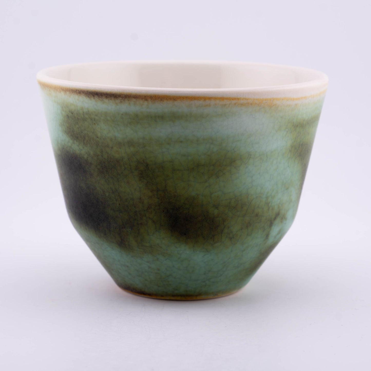 Handmade Porcelain Coffee Cup | MK Studio | Rusty turquoise