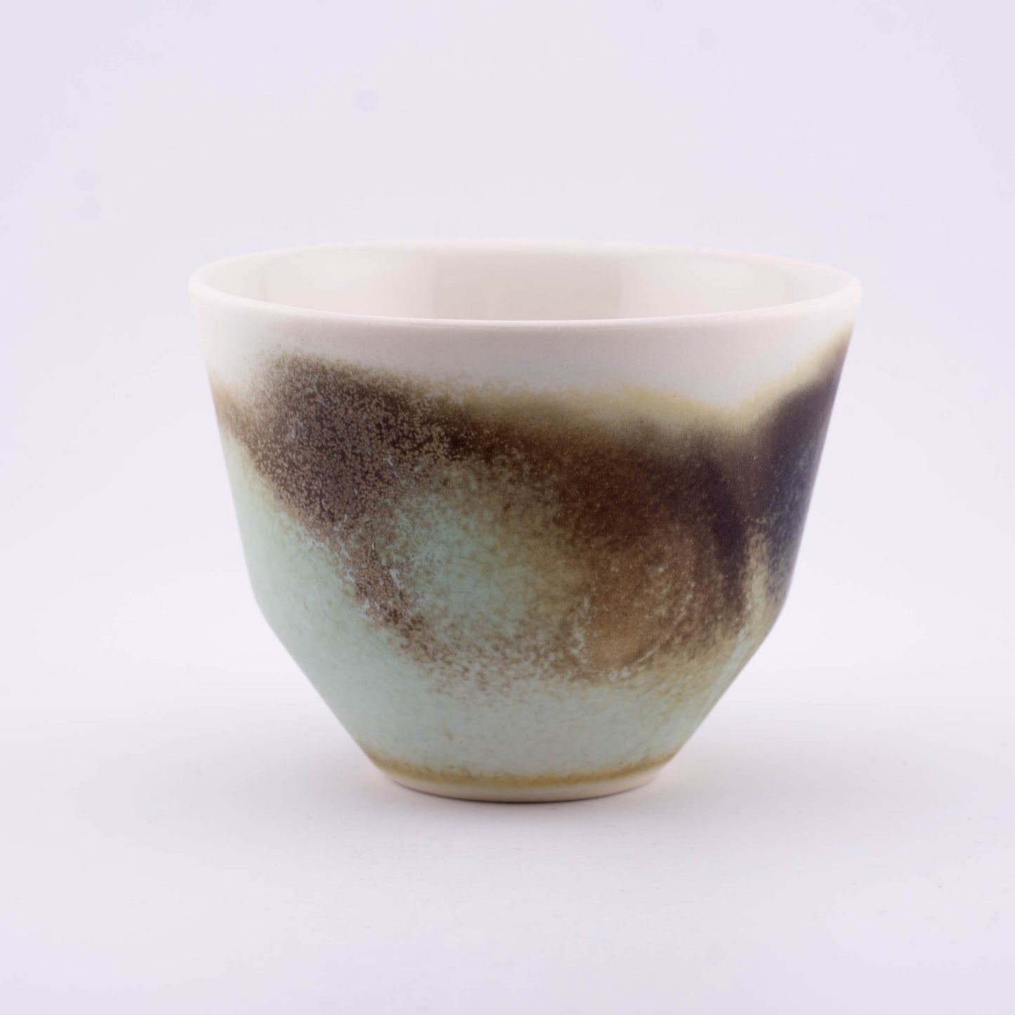Handmade Porcelain Coffee Cup | MK Studio | Rusty turquoise