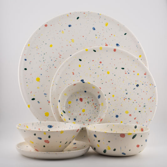 Handmade Porcelain Plates and Bowls | MK Studio | Color spot