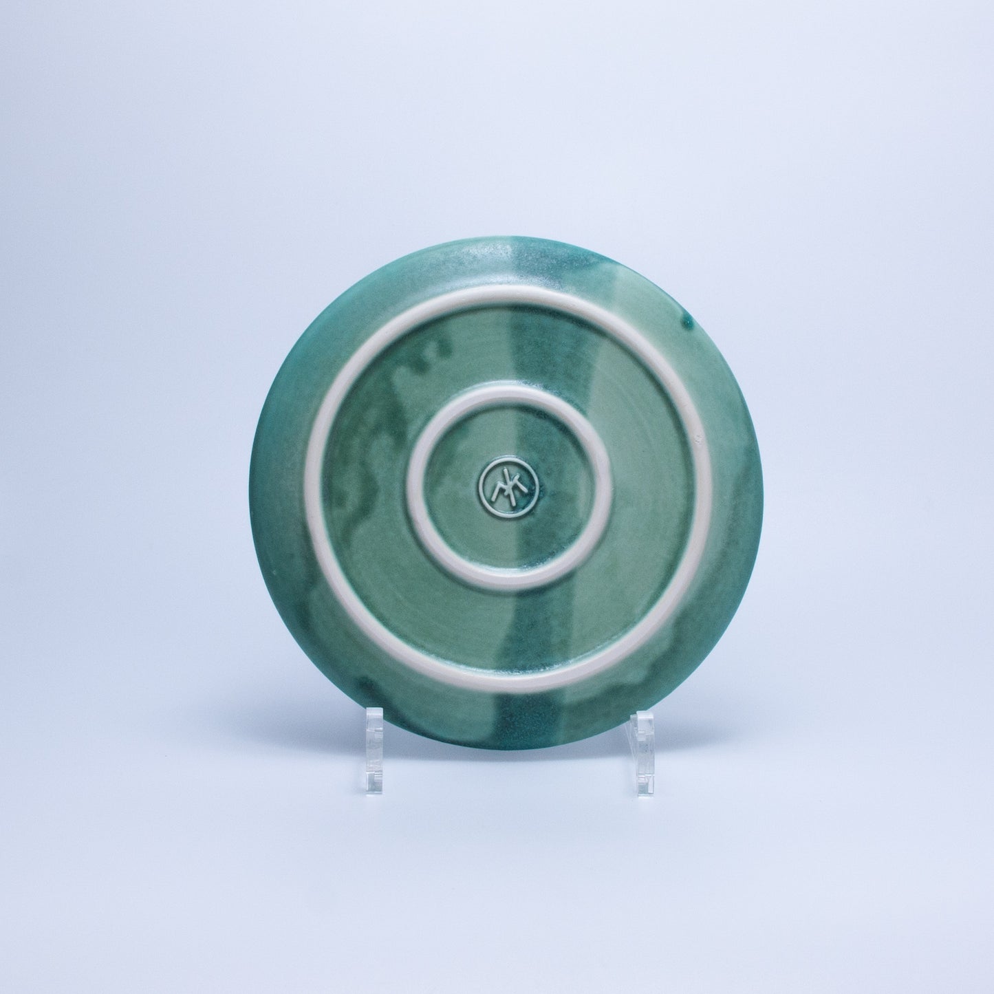 Handmade Porcelain Plates and Bowls | MK Studio | Turquoise spot