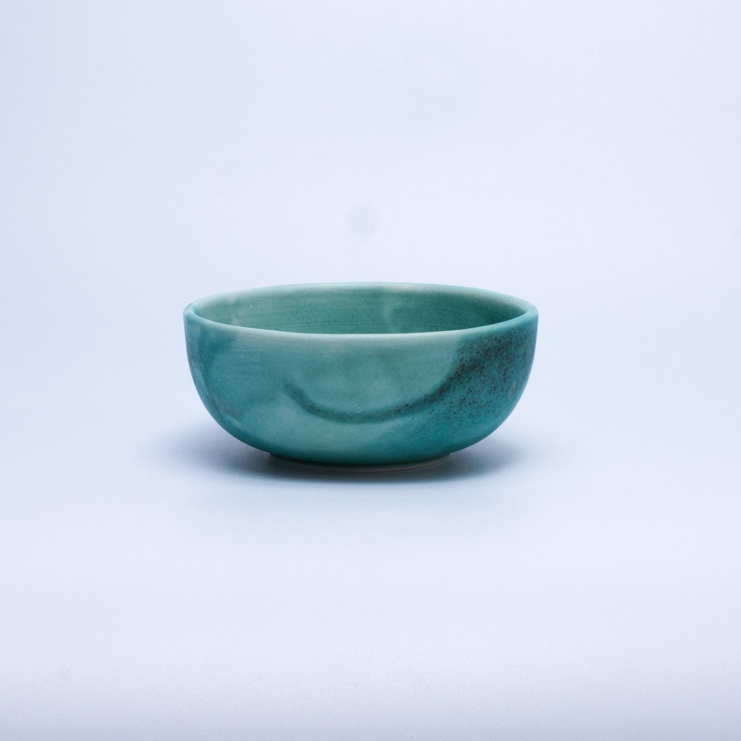 Handmade Porcelain Plates and Bowls | MK Studio | Turquoise spot