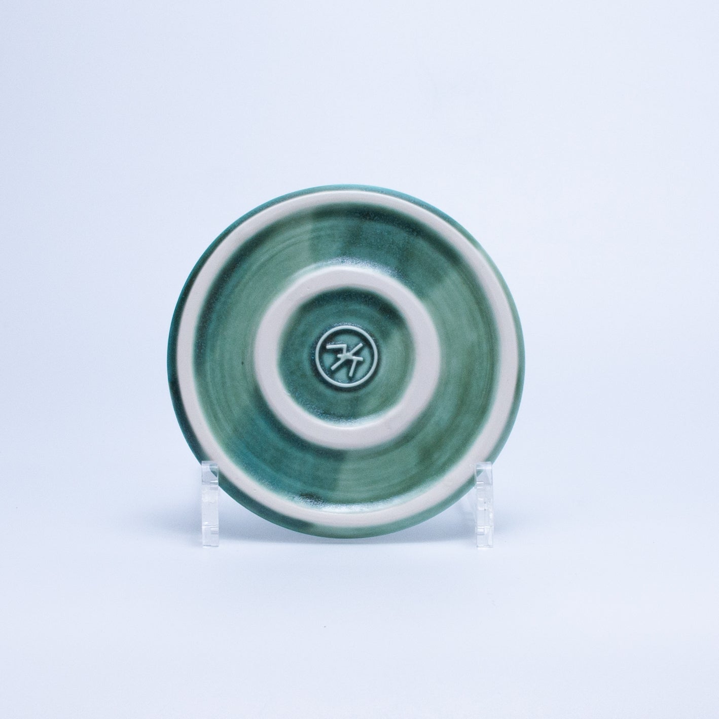 Handmade Porcelain Plates and Bowls | MK Studio | Turquoise spot