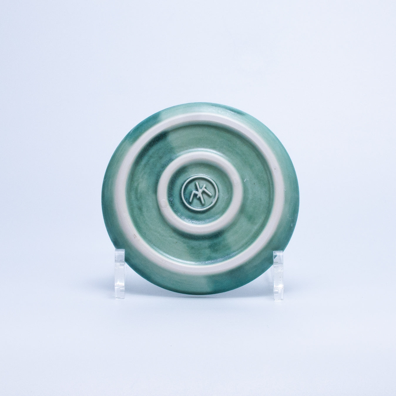 Handmade Porcelain Plates and Bowls | MK Studio | Turquoise spot