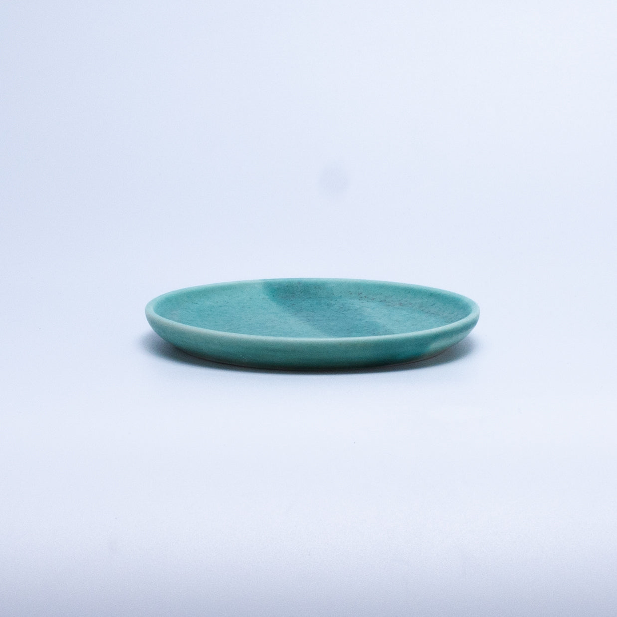 Handmade Porcelain Plates and Bowls | MK Studio | Turquoise spot