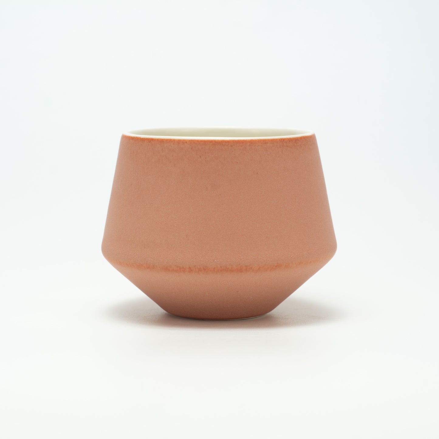Handmade Porcelain Coffee Cup | MK Studio | Brown brick