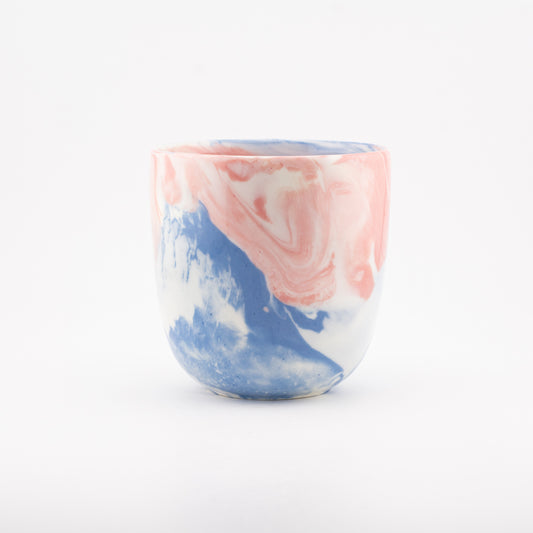 8161 Unique mix wave cup size E - Glossy glaze outside