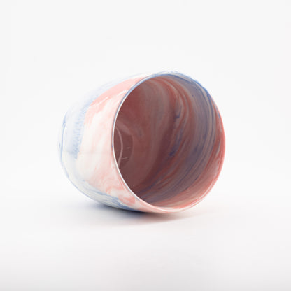 8161 Unique mix wave cup size E - Glossy glaze outside