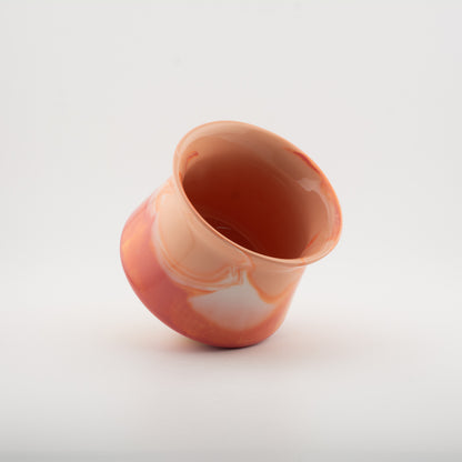 8211 Mix Wave RIDGE - Handmade Porcelain Tasting Cup - 300ml/10.1oz