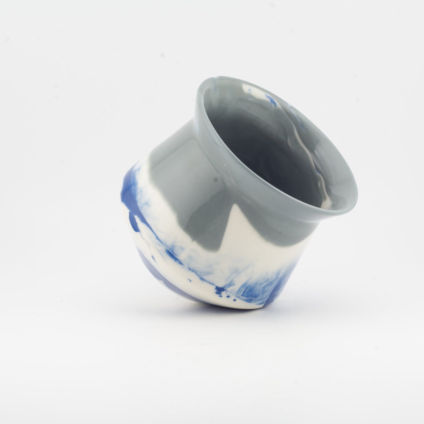 8122  RIDGE - Handmade Porcelain Tasting Cup