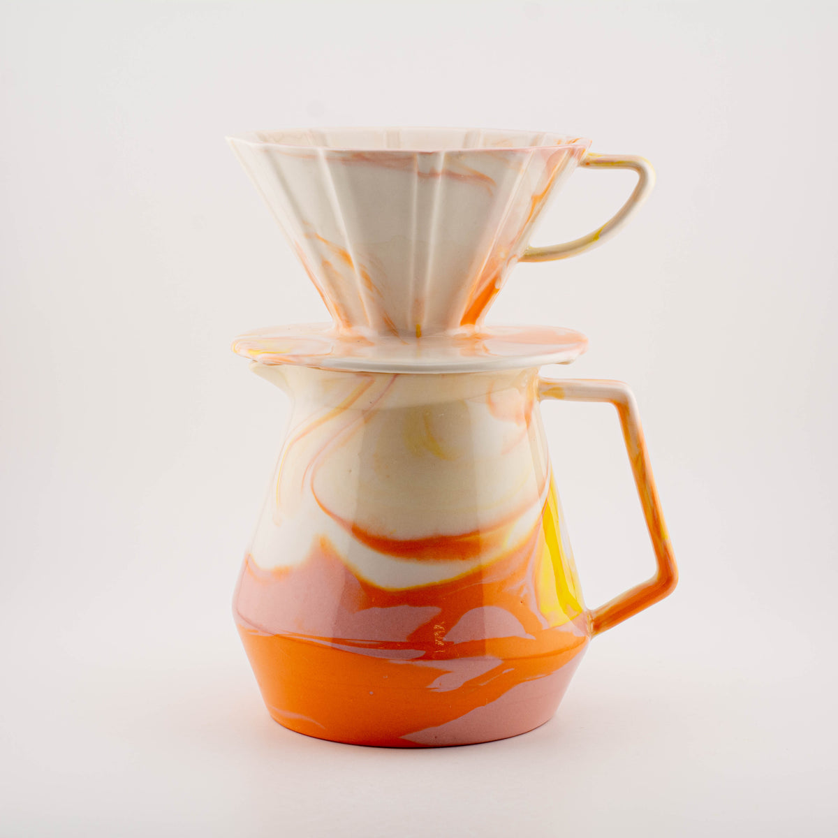 49008 Outlet - MK Coffee Server + MK V Dripper Cone 01 – Small - glossy