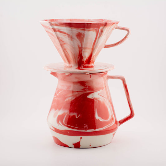 49011 Outlet - MK Coffee Server + MK V Dripper Cone 02 – Large - glossy