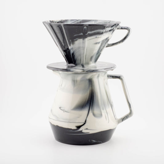 49013 Outlet - MK Coffee Server + MK V Dripper Cone 02 – Large - glossy