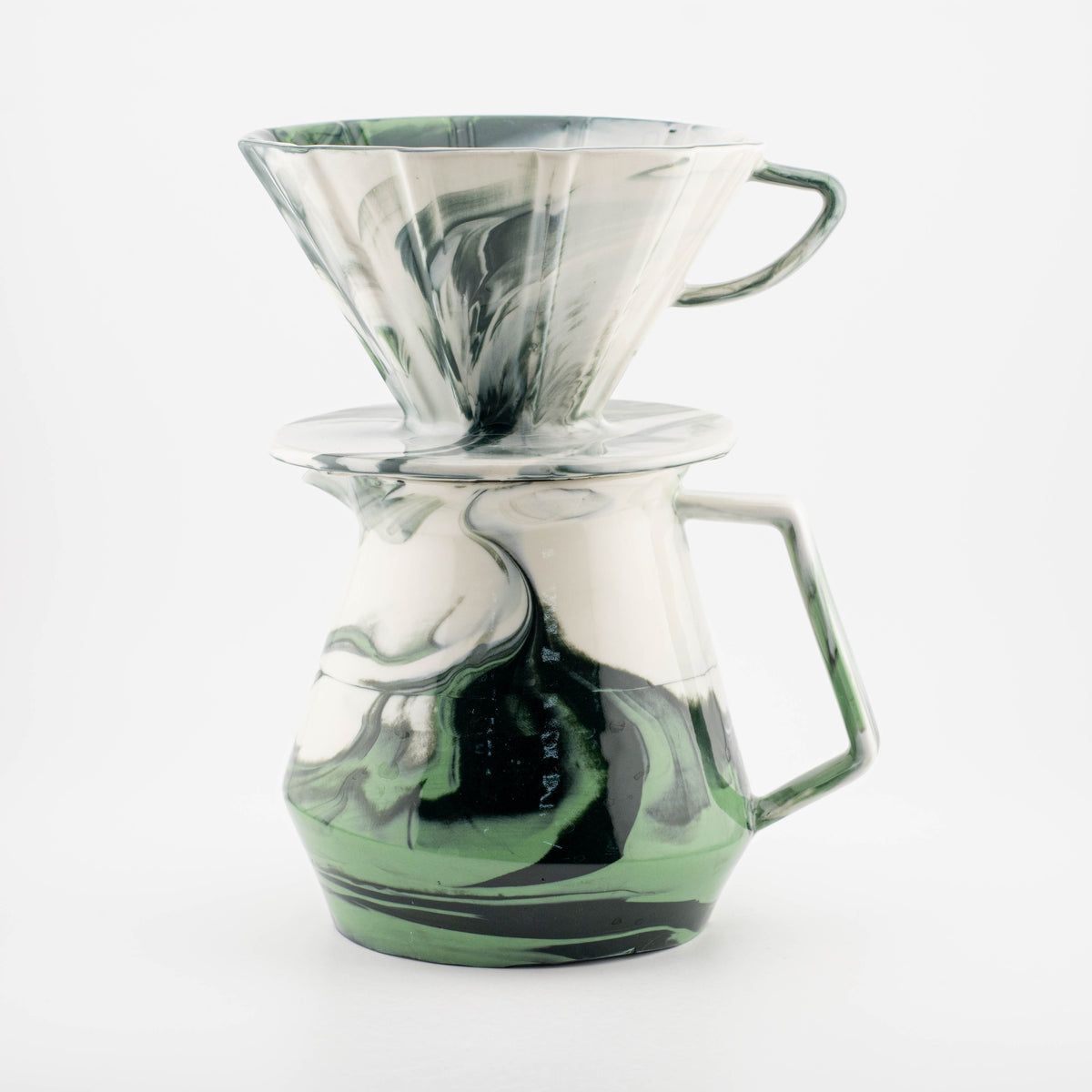49017 Outlet - MK Coffee Server + MK V Dripper Cone 02 – Large - glossy