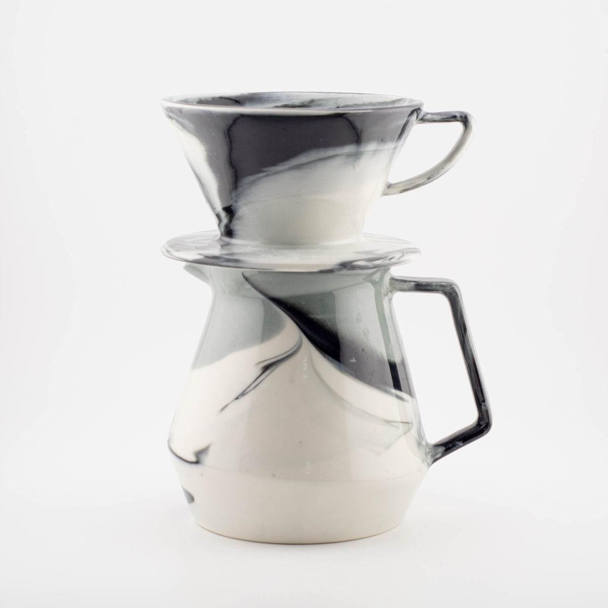 49028 Outlet - MK Coffee Server + MK Dripper Flat V2 - glossy