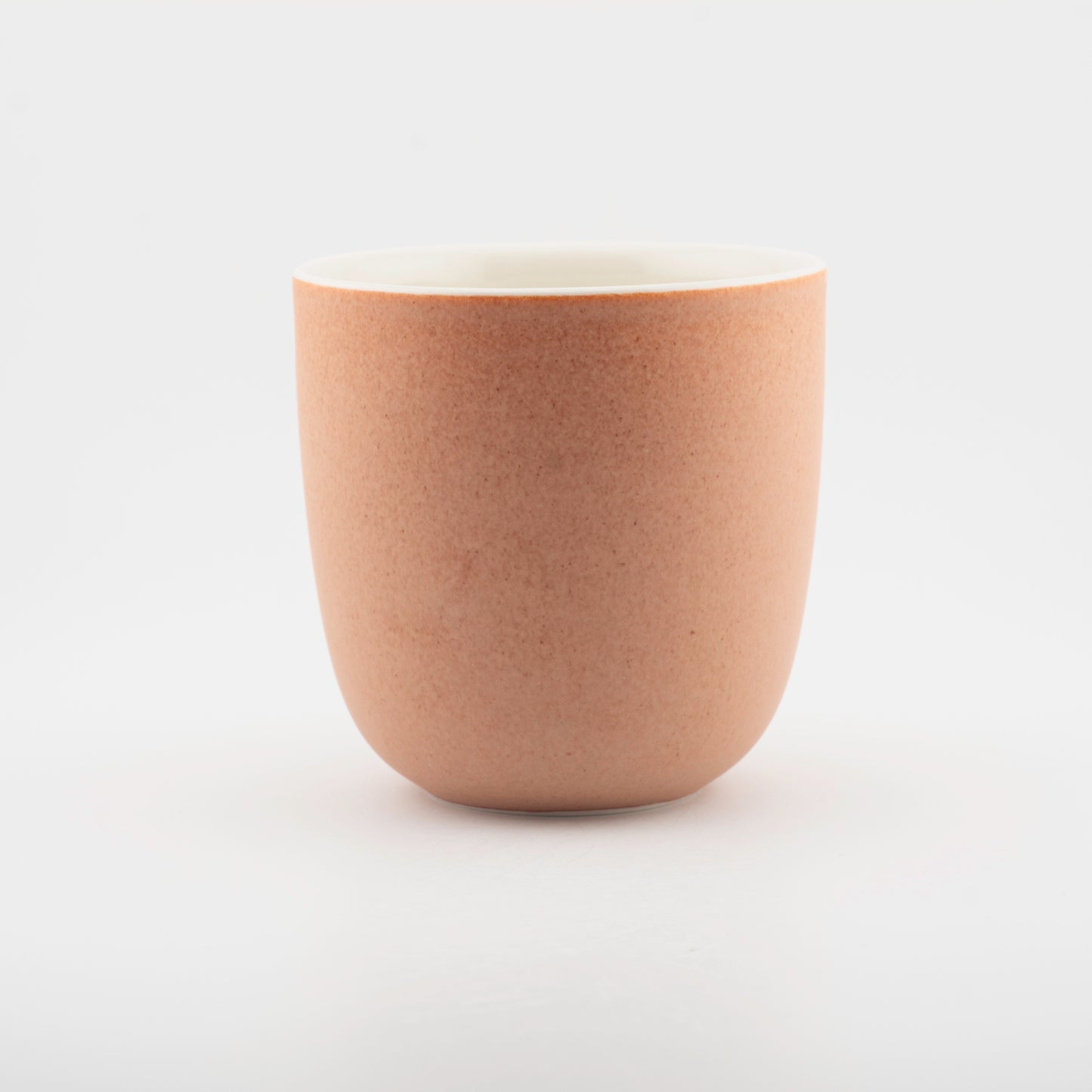 Handmade Porcelain Coffee Cup | MK Studio | Brown brick