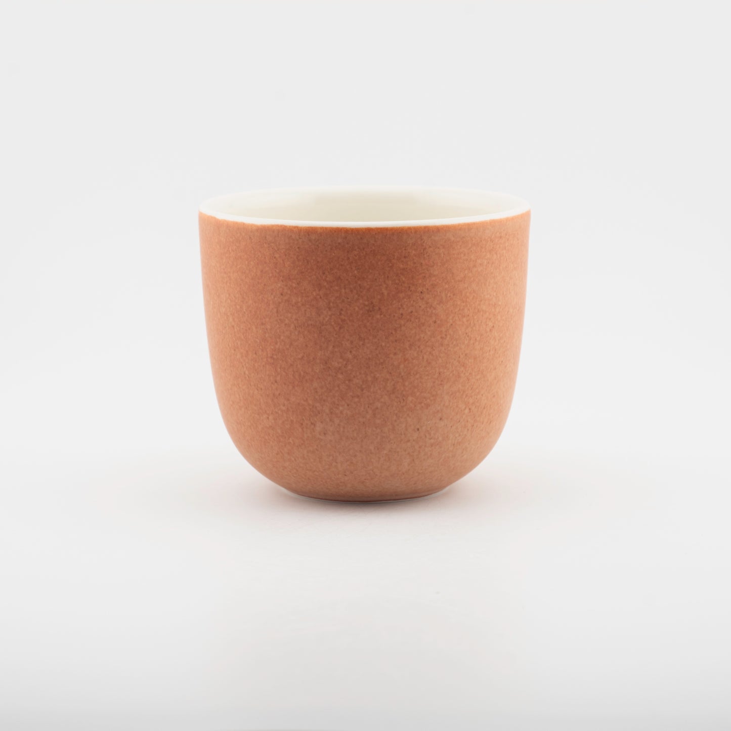 Handmade Porcelain Coffee Cup | MK Studio | Brown brick