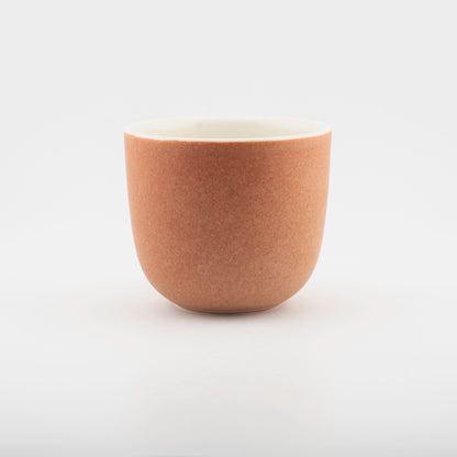 Handmade Porcelain Coffee Cup | MK Studio | Brown brick