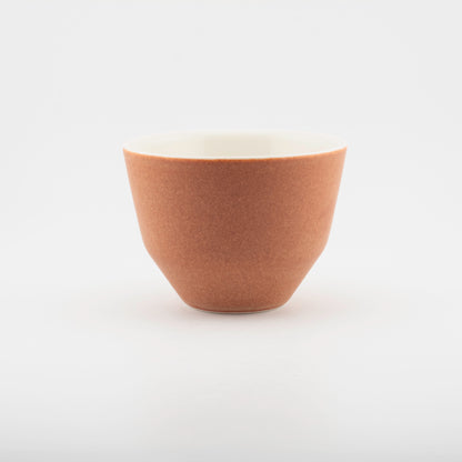 Handmade Porcelain Coffee Cup | MK Studio | Brown brick