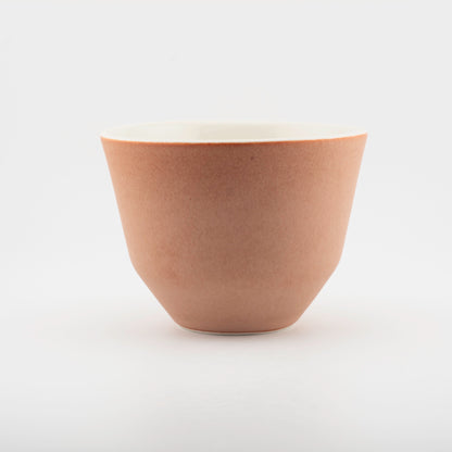 Handmade Porcelain Coffee Cup | MK Studio | Brown brick
