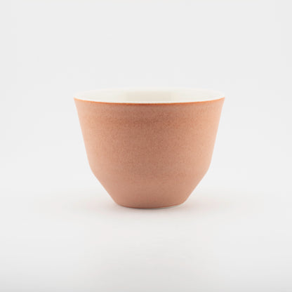 Handmade Porcelain Coffee Cup | MK Studio | Brown brick