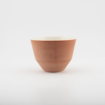Handmade Porcelain Coffee Cup | MK Studio | Brown brick