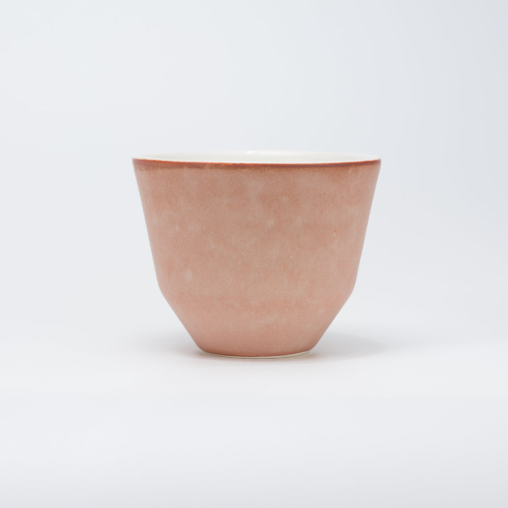 Handmade Porcelain Coffee Cup | MK Studio | Brown brick