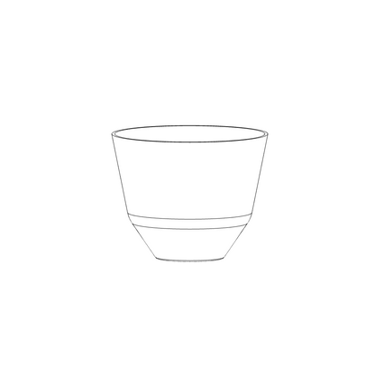 Handmade Porcelain Coffee Cup | MK Studio | Double blue bubble