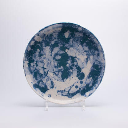 Handmade Porcelain Plates and Bowls | MK Studio | Bubble Blue