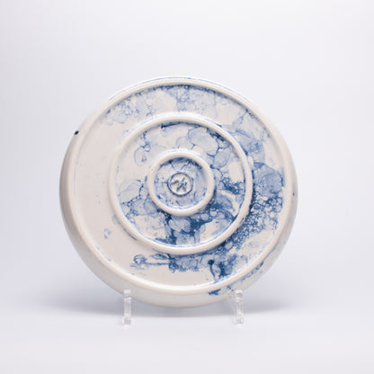 Handmade Porcelain Plates and Bowls | MK Studio | Bubble Blue