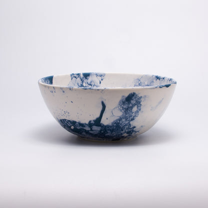Handmade Porcelain Plates and Bowls | MK Studio | Bubble Blue