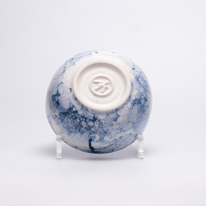 Handmade Porcelain Plates and Bowls | MK Studio | Bubble Blue