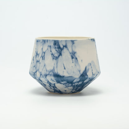 Handmade Porcelain Coffee Cup | MK Studio | Bubble Blue