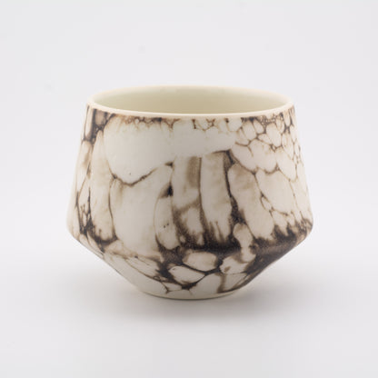Handmade Porcelain Coffee Cup | MK Studio | Bubble brown