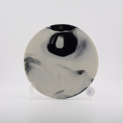 Håndlavede tallerkener og skåle i porcelæn | MK Studio | Plade F2 - underplade - vælg farve