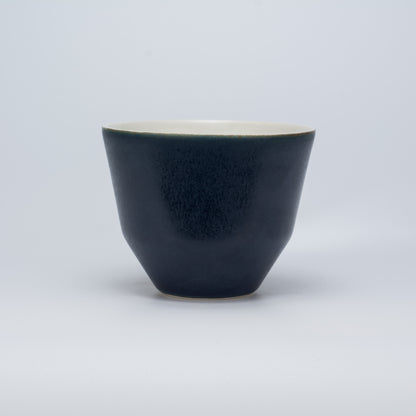 Handmade Porcelain Coffee Cup | MK Studio | Denim blue