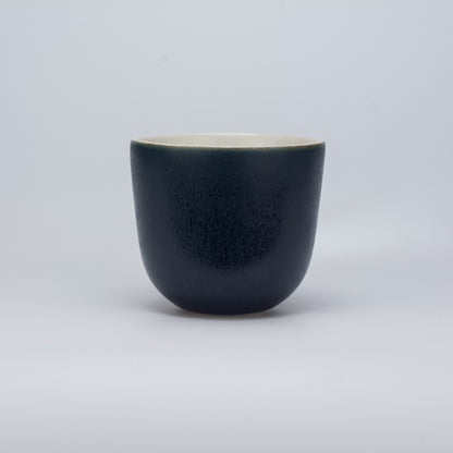 Handmade Porcelain Coffee Cup | MK Studio | Denim blue