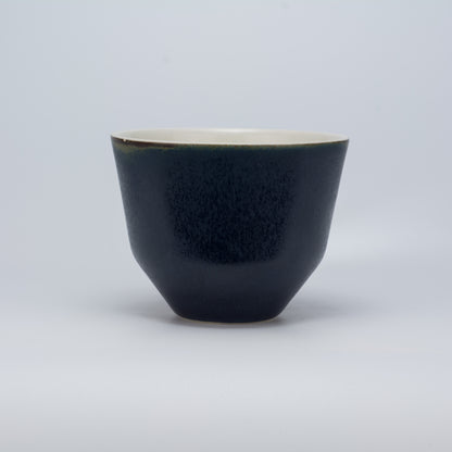 Handmade Porcelain Coffee Cup | MK Studio | Denim blue