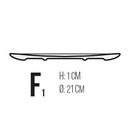 Håndlavede tallerkener og skåle i porcelæn | MK Studio | Mellemrum blå