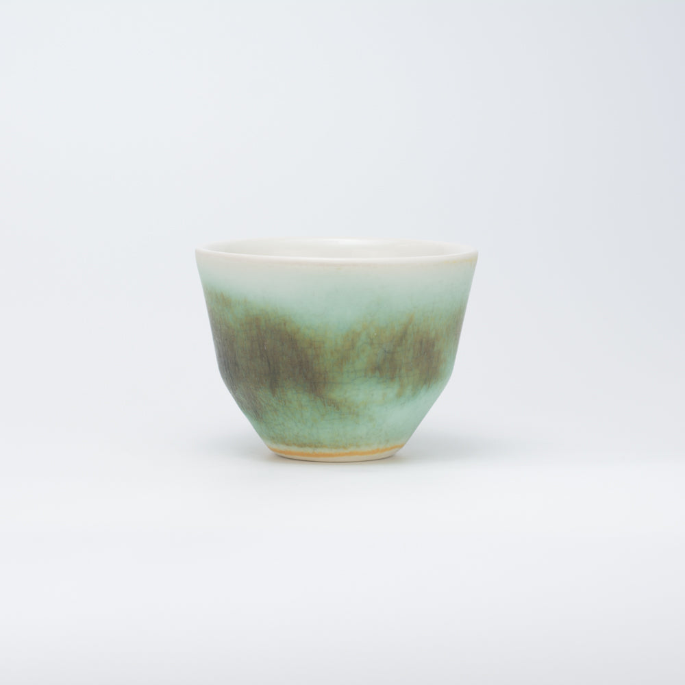 Handmade Porcelain Coffee Cup | MK Studio | Rusty turquoise
