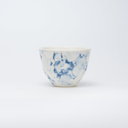 Handmade Porcelain Coffee Cup | MK Studio | Bubble Blue