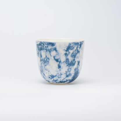 Handmade Porcelain Coffee Cup | MK Studio | Bubble Blue
