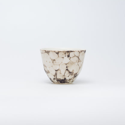 Handmade Porcelain Coffee Cup | MK Studio | Bubble brown